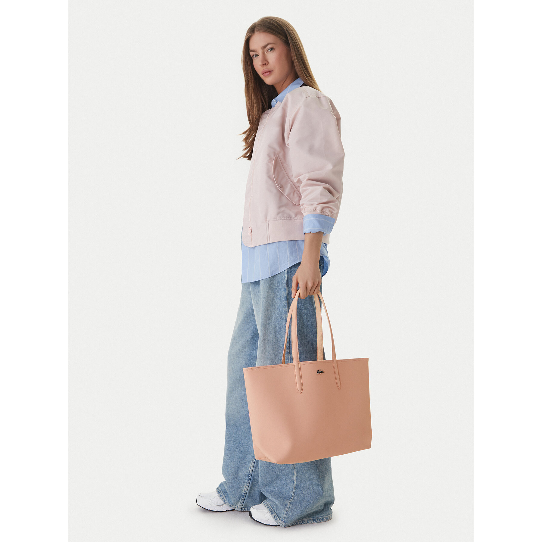 Torbica Lacoste Anna NF2142AA Tamnocrvena