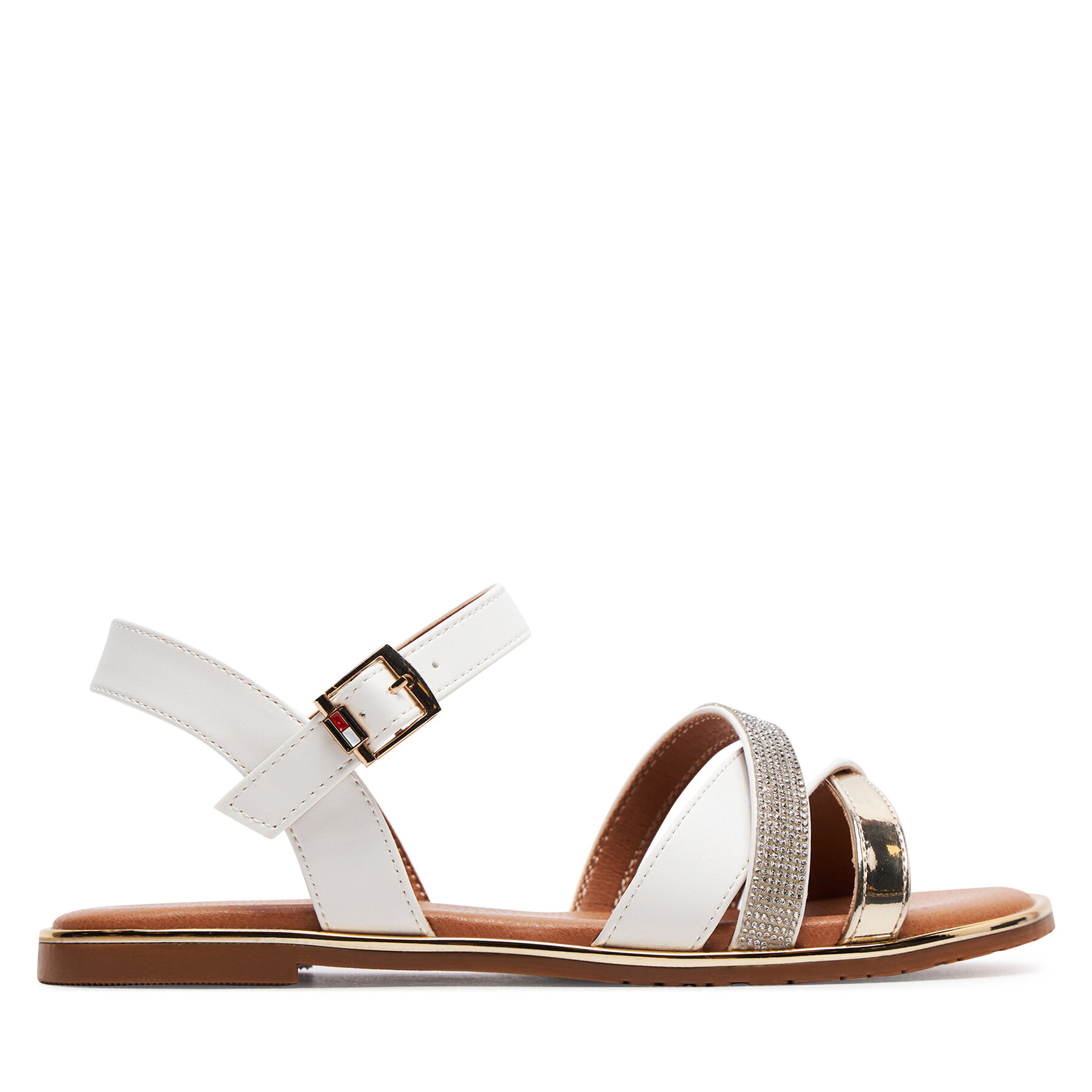 Sandalias Tommy Hilfiger Flat Sandal T3A2-33252-0326 S Blanco