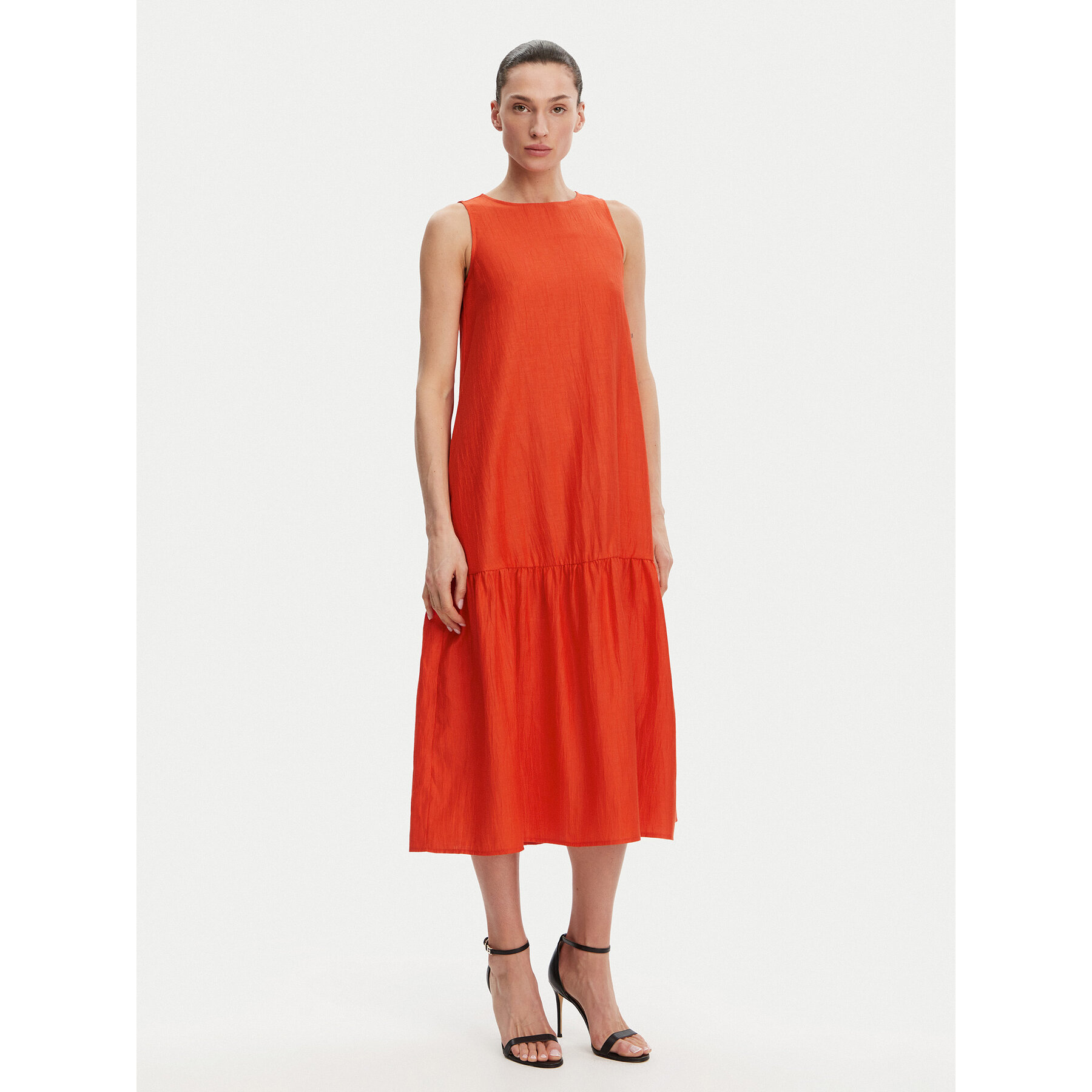 KAOS Sommerkleid RP1MR066 Orange Regular Fit