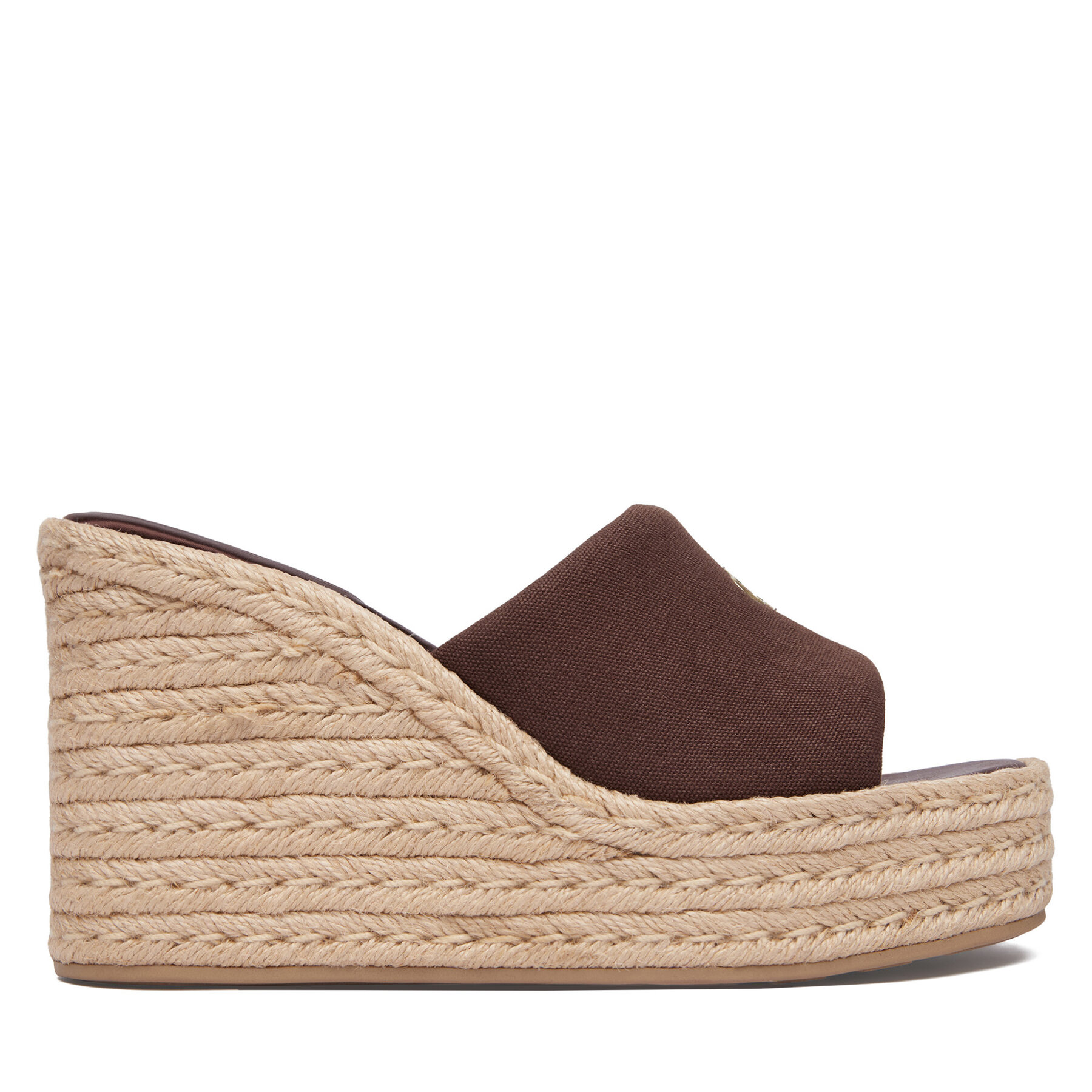 Espadrilky Calvin Klein Wedge Espad 70 Canvas Mg HW0HW03282 Hnedá