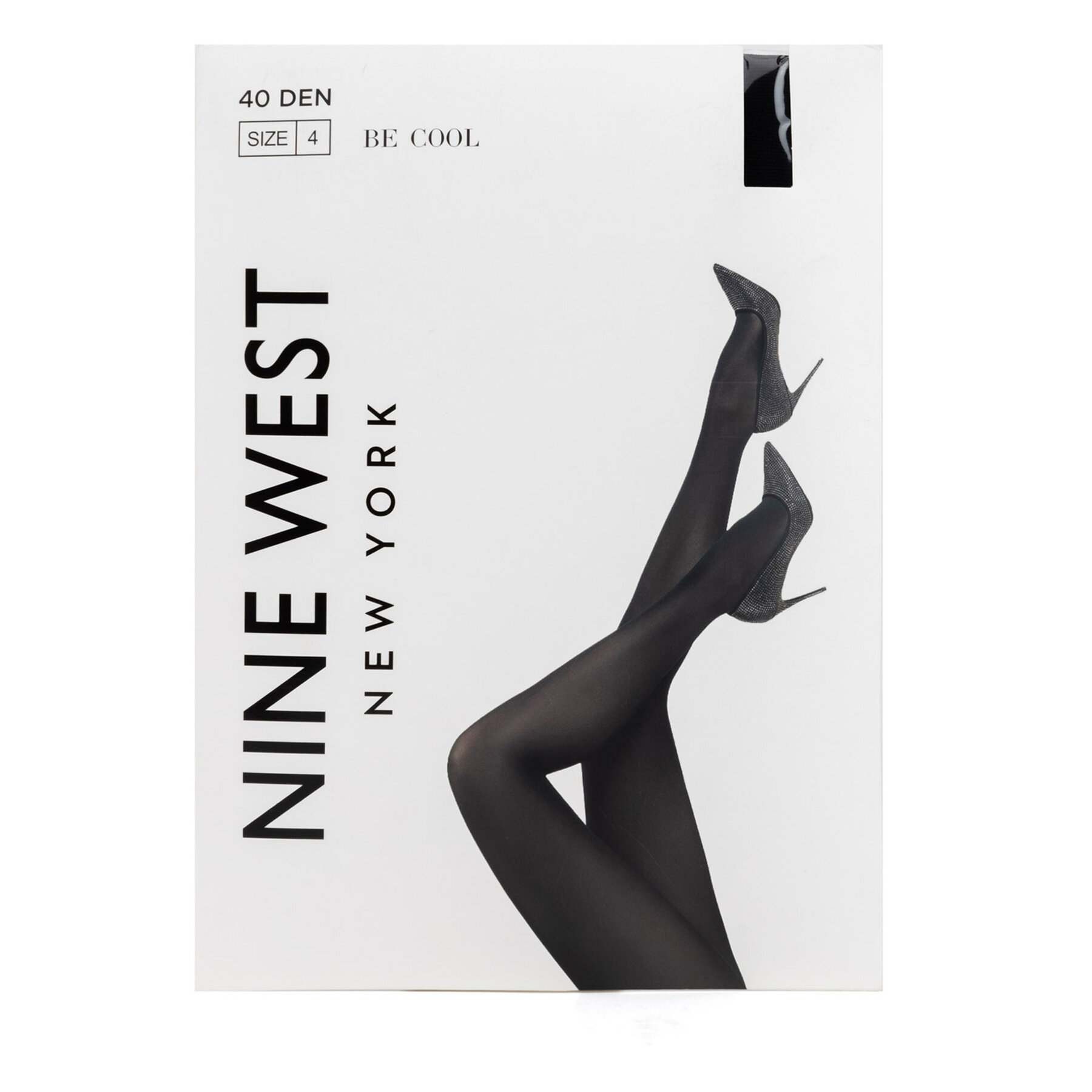 Rajstopy Nine West, Rozmiar 4 Czarny 9WB-007-SS25