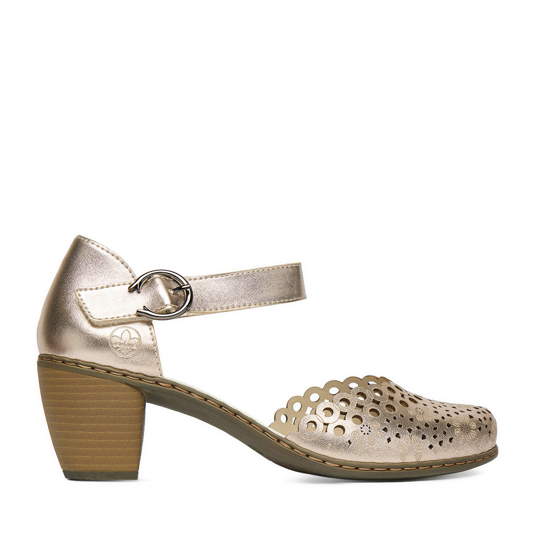 Pantofi Rieker CEO-40902-90 Auriu