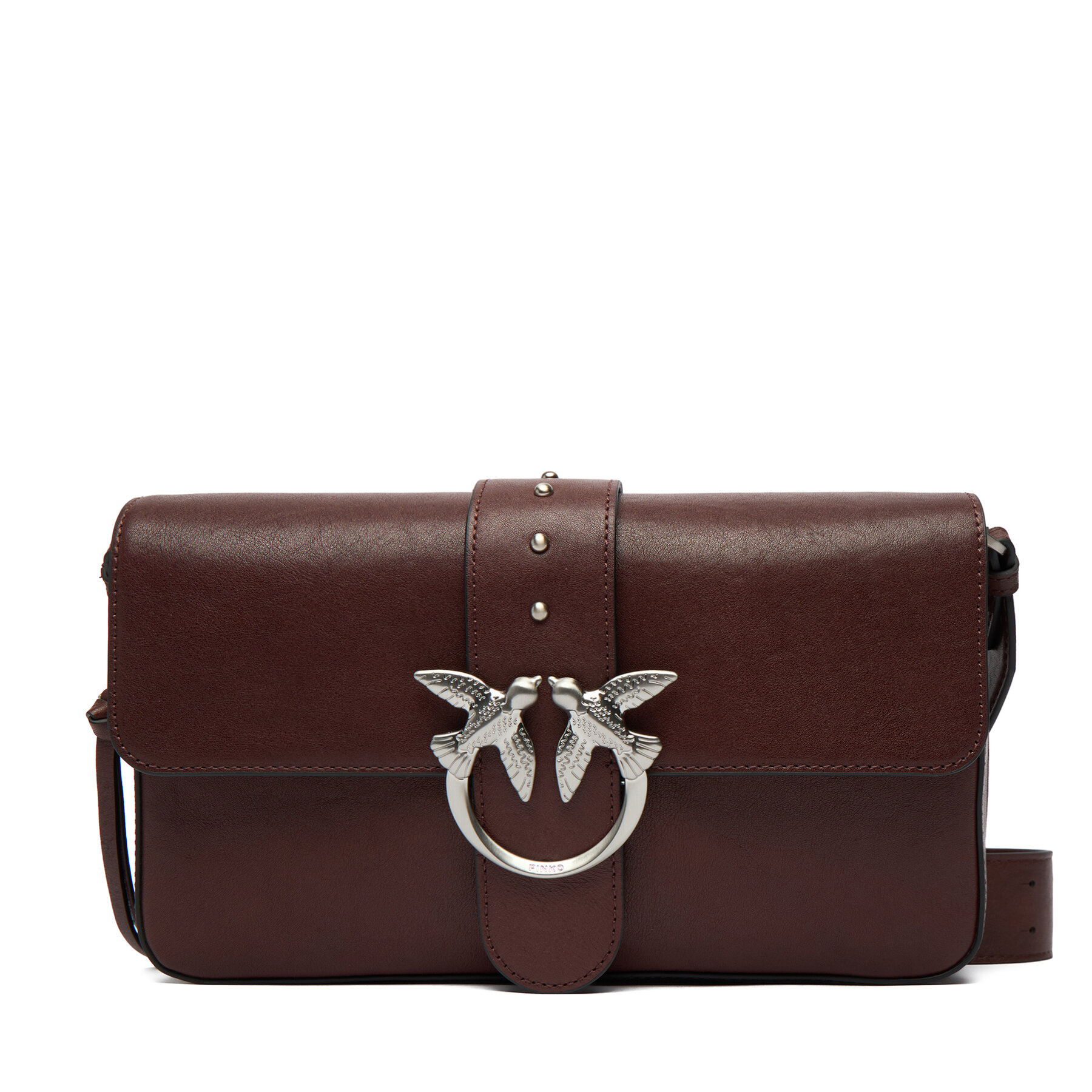 Сак PINKO Love One Slouchy Zip Classic AI 25-26 PLTT 105081 A2JG Кафяв