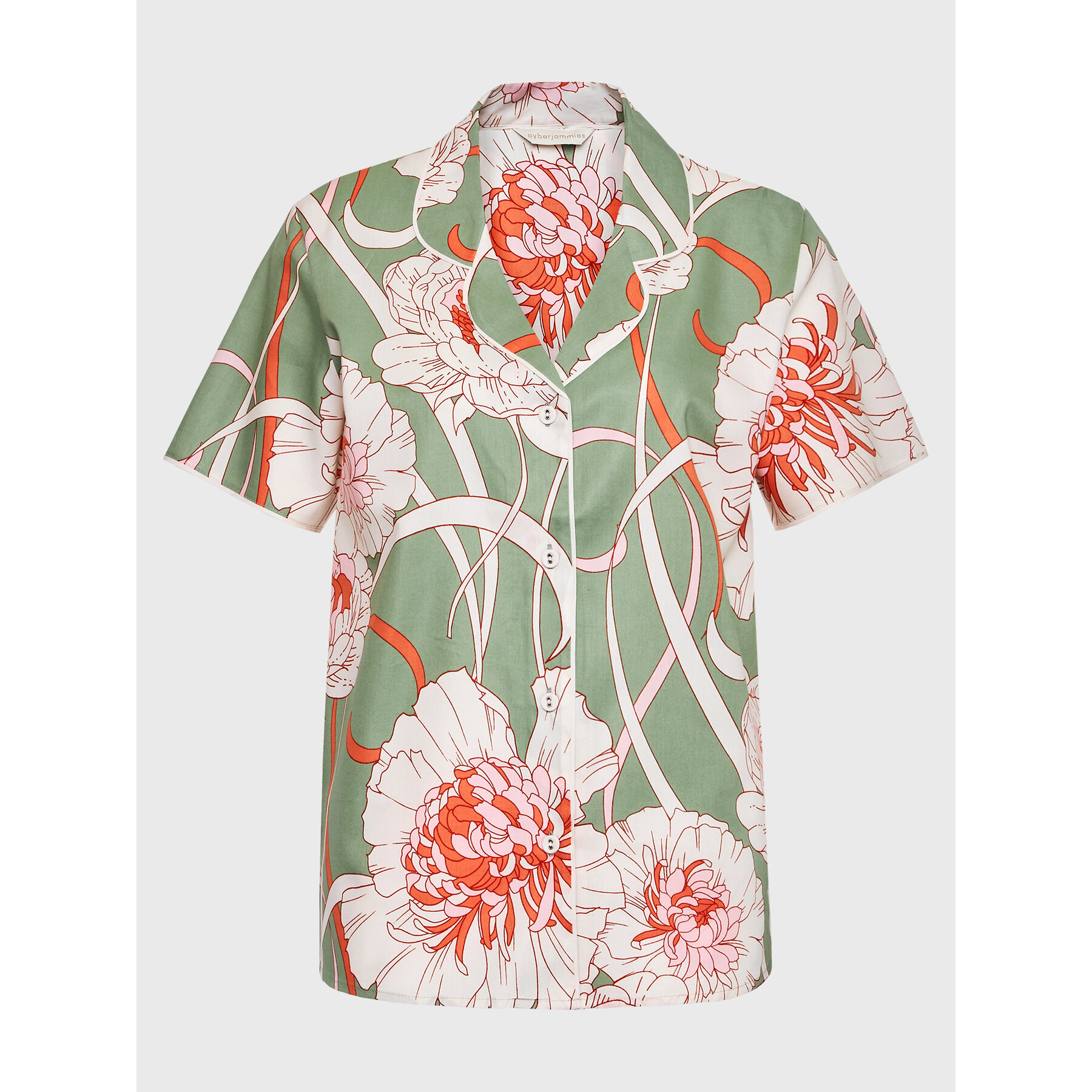 Cyberjammies Cyberjammies Μπλούζα πιτζάμας Sage CY9582 Πράσινο Regular Fit
