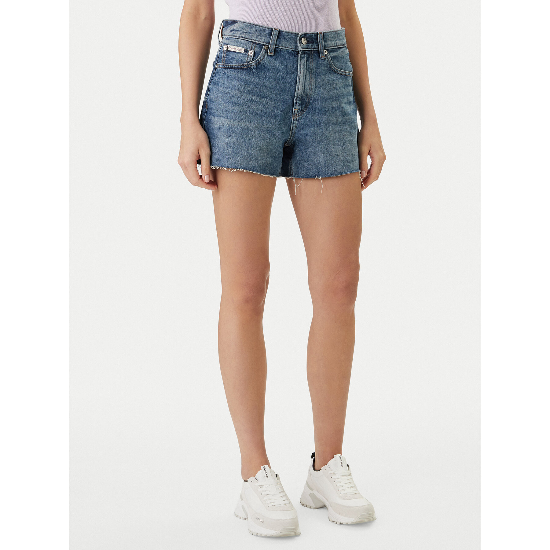 Calvin Klein Jeans Jeansshorts LV047F766G Blau Relaxed Fit