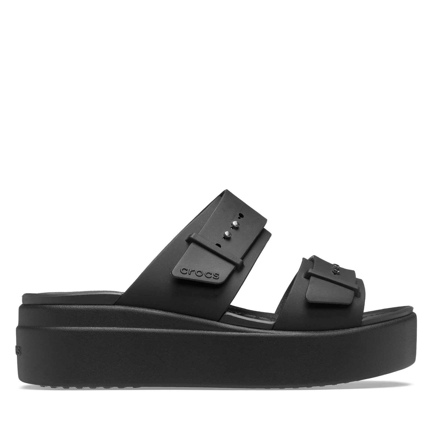  Papucs Crocs Brooklyn Sandal Lowwdg 207431 Fekete akciós termékkép 1