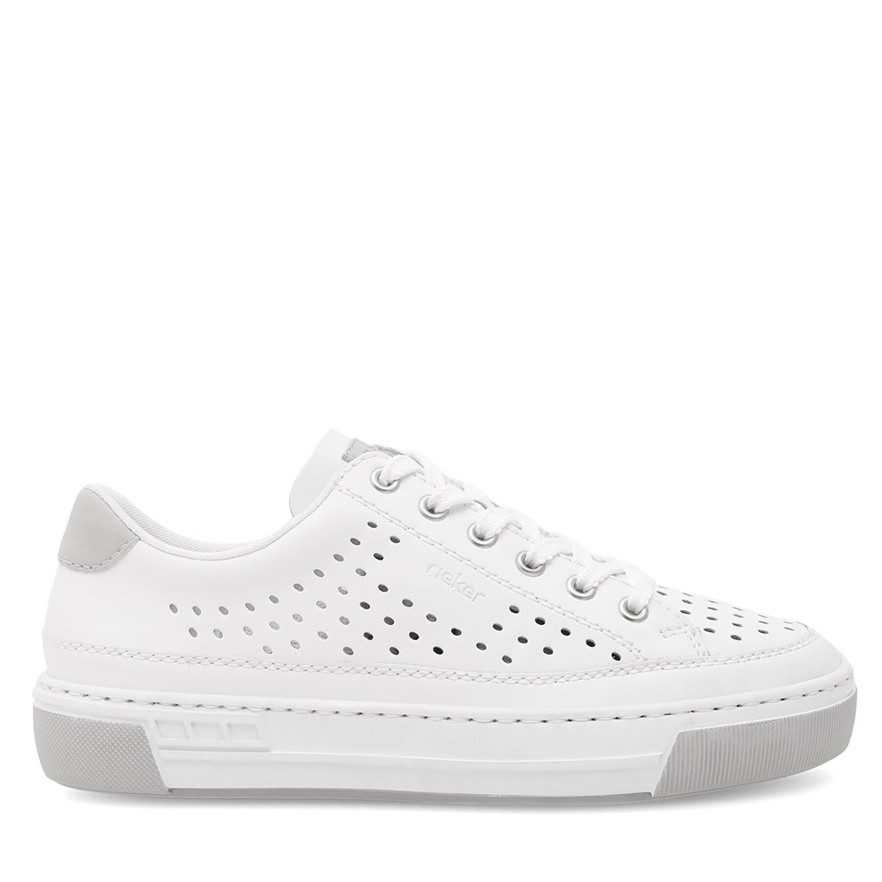 Sneakersy Rieker L8849-80 Biela