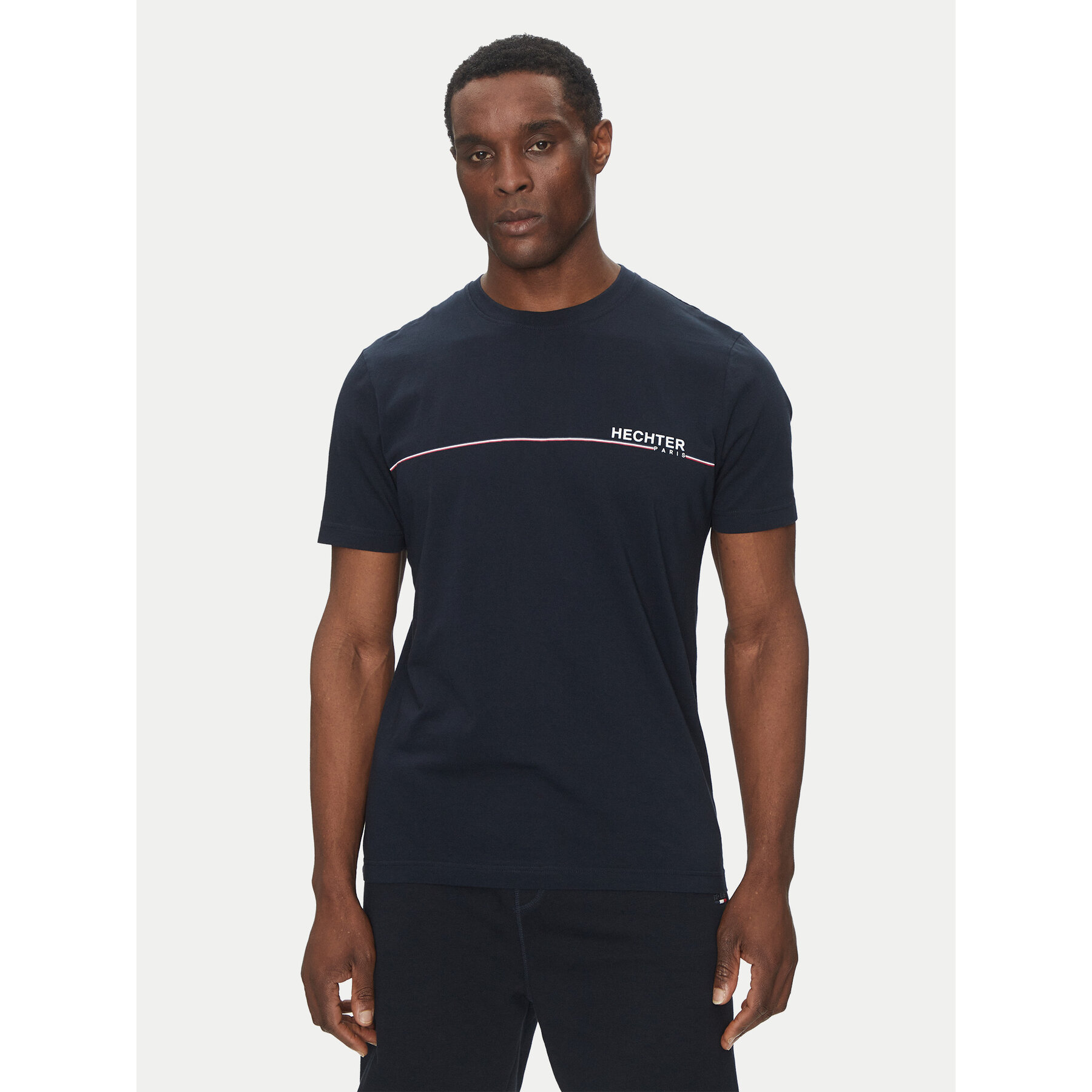 Hechter Paris Hechter Paris T-Shirt 75008 151919 Σκούρο μπλε Regular Fit