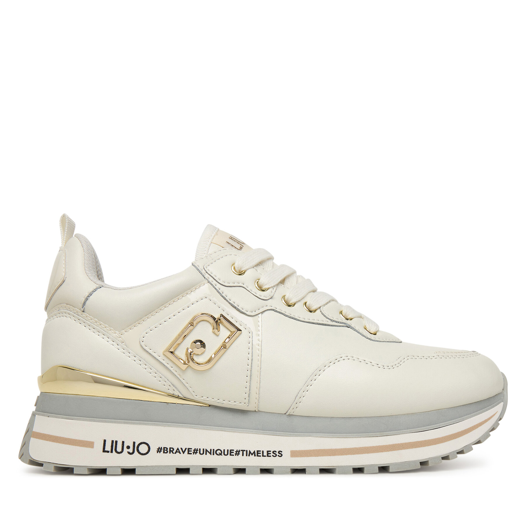 Sneakersy Liu Jo Maxi Wonder 01 BF5009 P0102 Écru