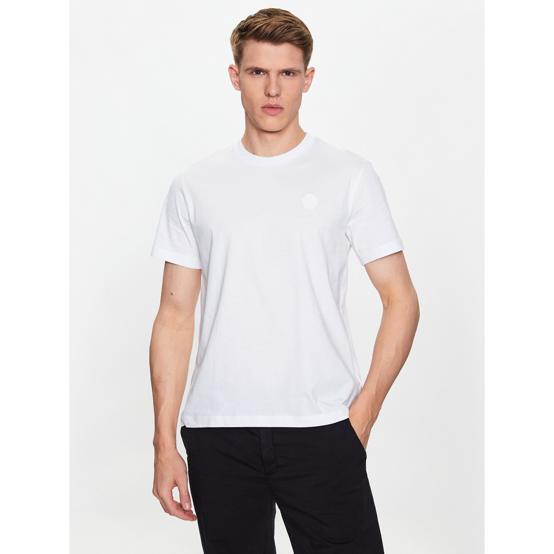 Trussardi T-Shirt 52T00735 Λευκό Regular Fit