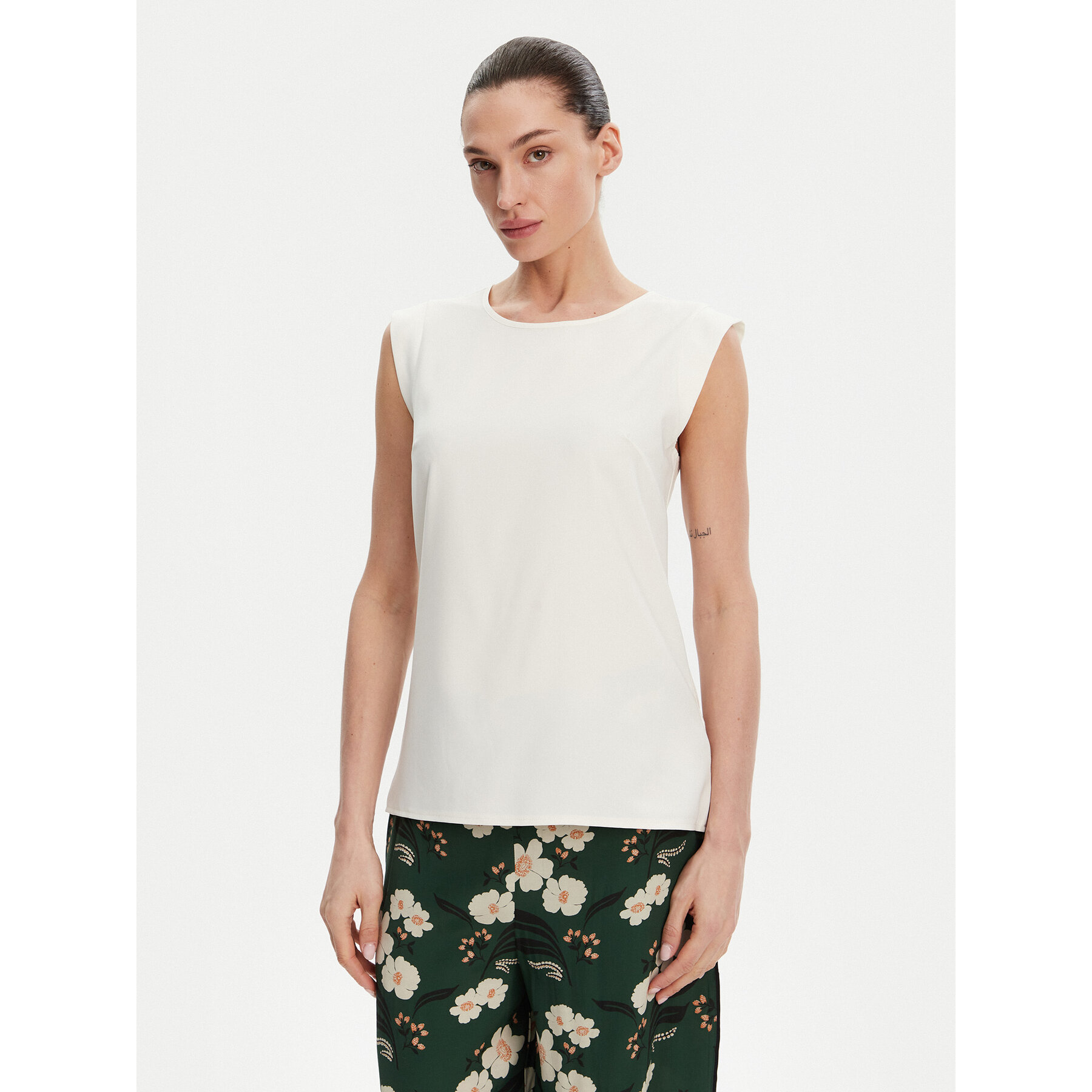 French Connection Bluse 762ZA Écru Regular Fit