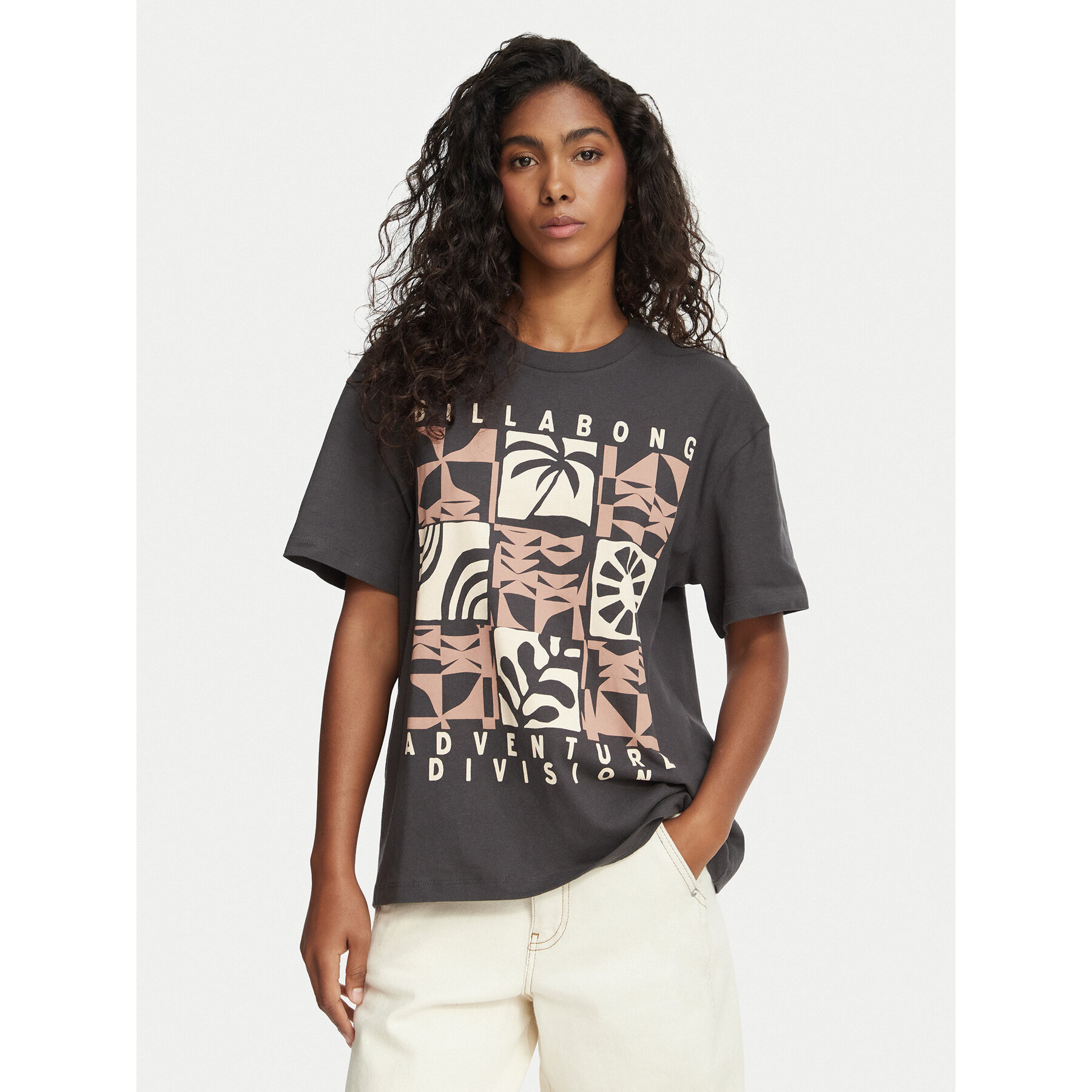 Billabong T-shirt EBJZT00664 Tamno siva Relaxed Fit