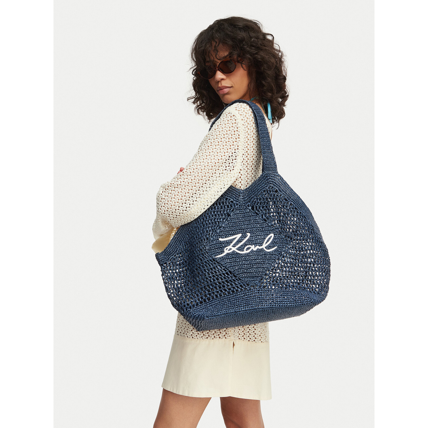 Geantă KARL LAGERFELD B2W46068 Bleumarin