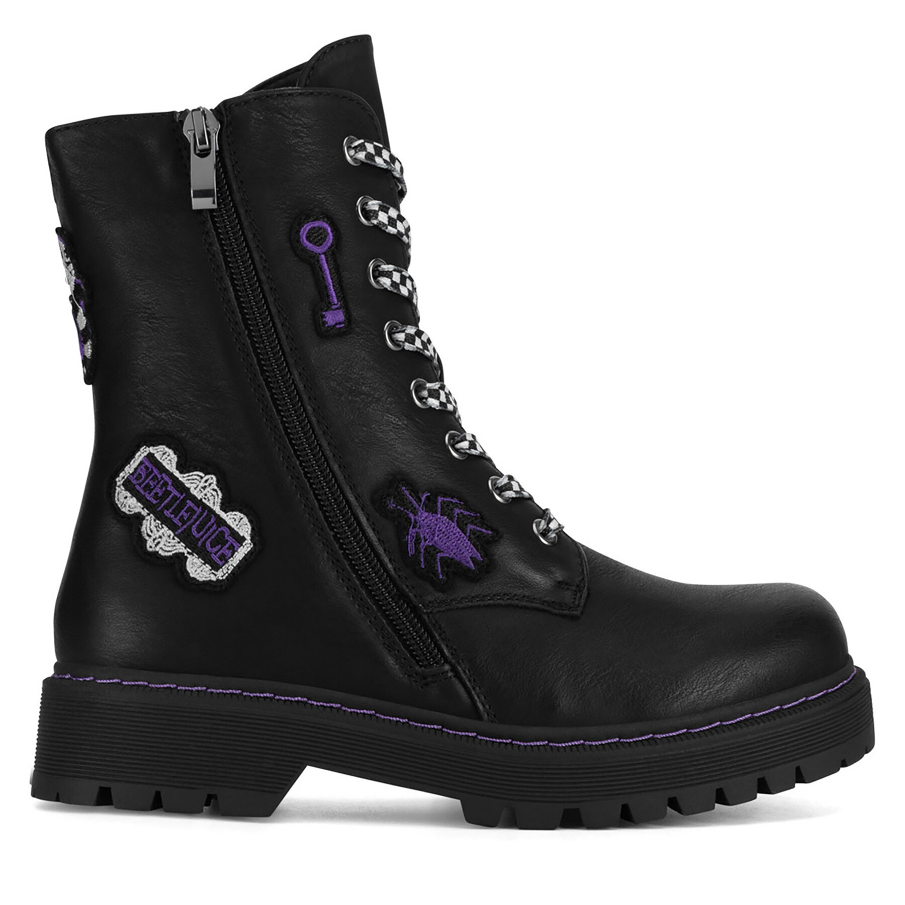 Botines planos BEETLEJUICE CS-AW24-315WBBJ Negro