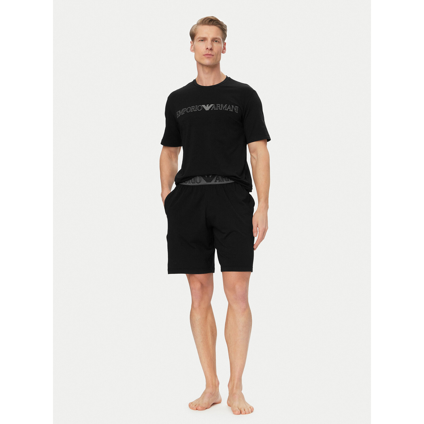 Emporio Armani Underwear Pyjama EM000400 AF18890 UC001 Schwarz Regular Fit