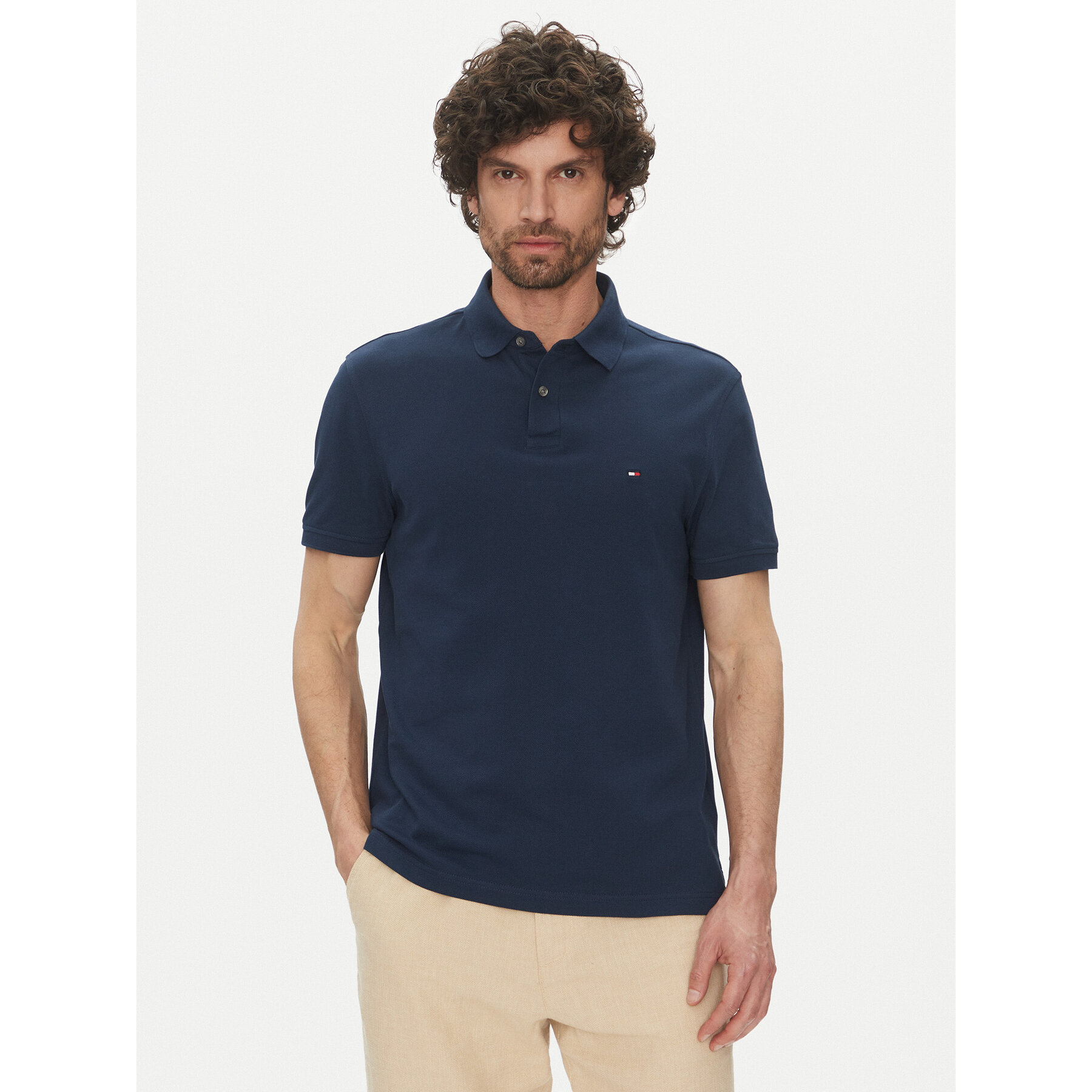 Tommy Hilfiger Pólóing 1985 MW0MW17770 Sötétkék Regular Fit