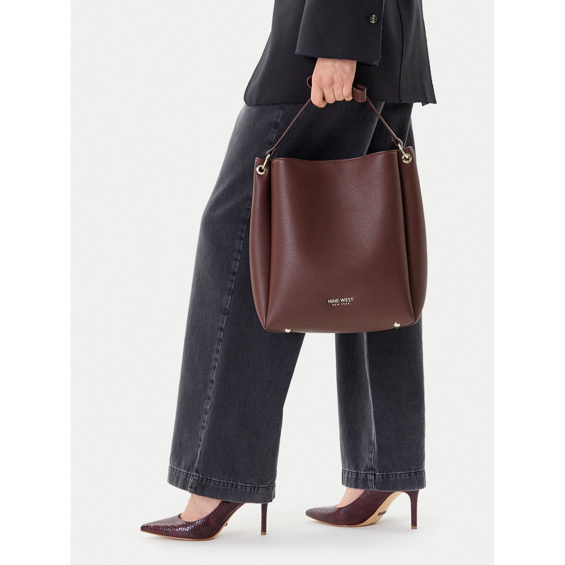Kabelka Nine West CEO-ARIA-S24414 Hnedá