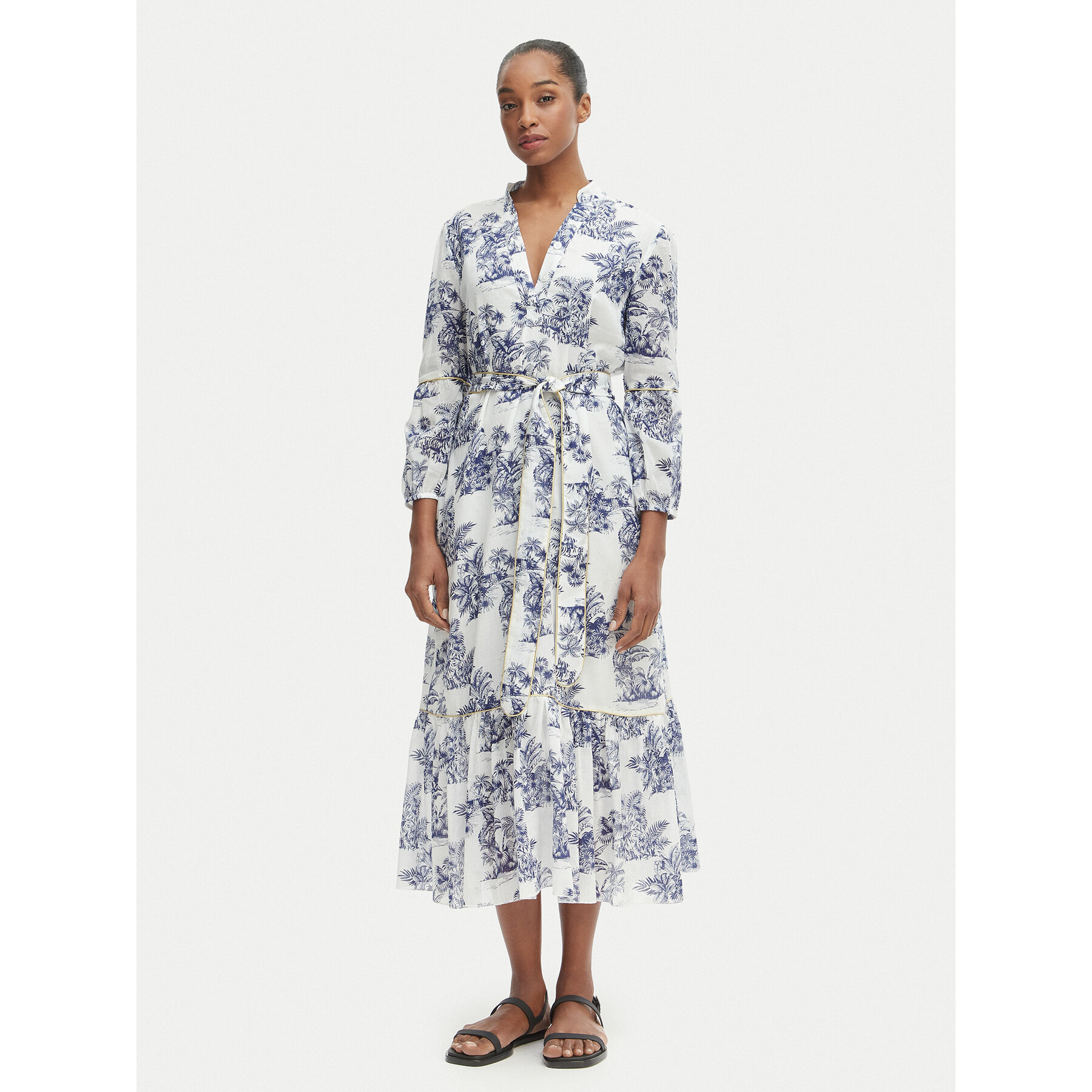 Iconique Sommerkleid IC25-078 Weiß Relaxed Fit