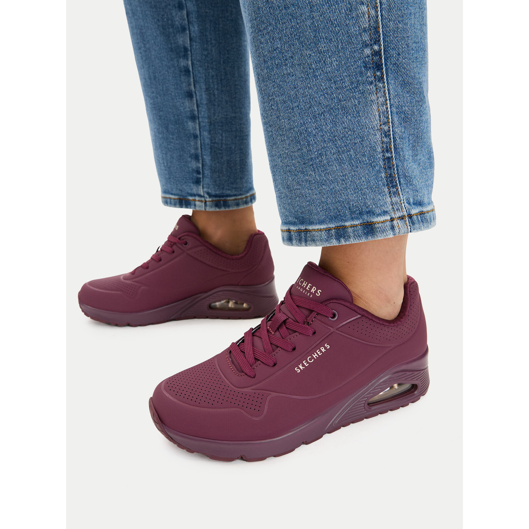 Tenisice Skechers Uno Stand On Air 73690/PLUM Tamnocrvena