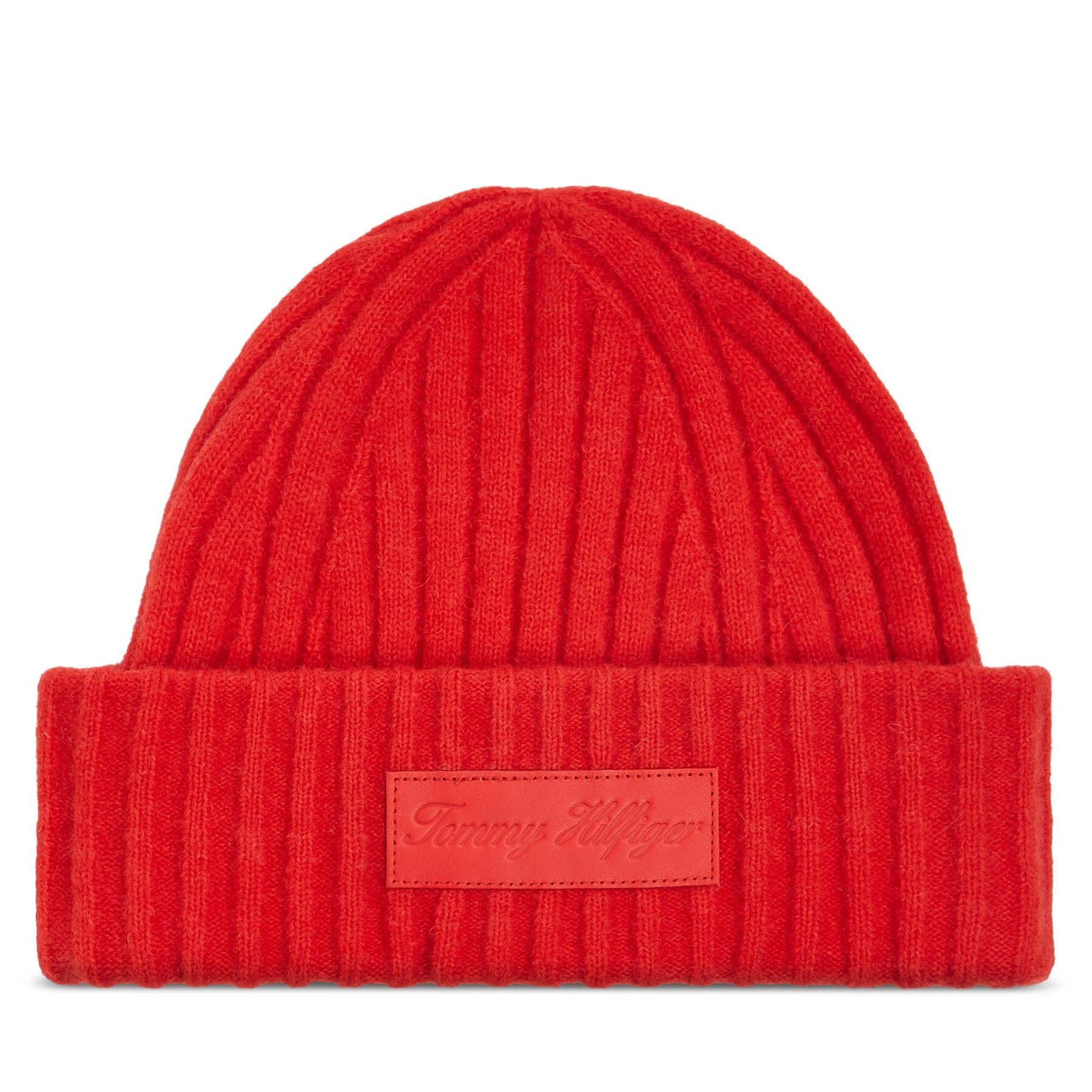 Mütze Tommy Hilfiger Tommy Twist Beanie AW0AW15325 Orange, Größe 00