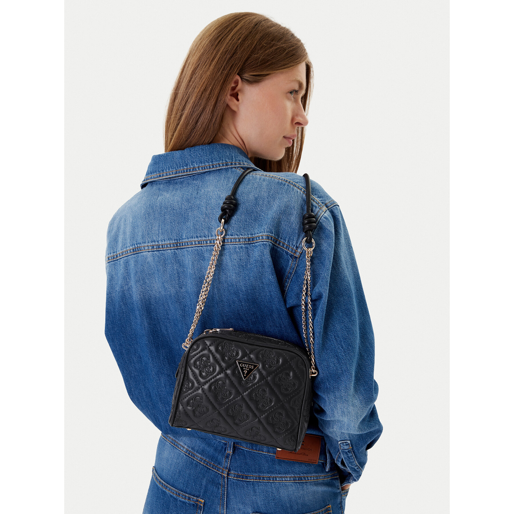 Дамска чанта Guess Adelasia HWQL96 58140 Черен