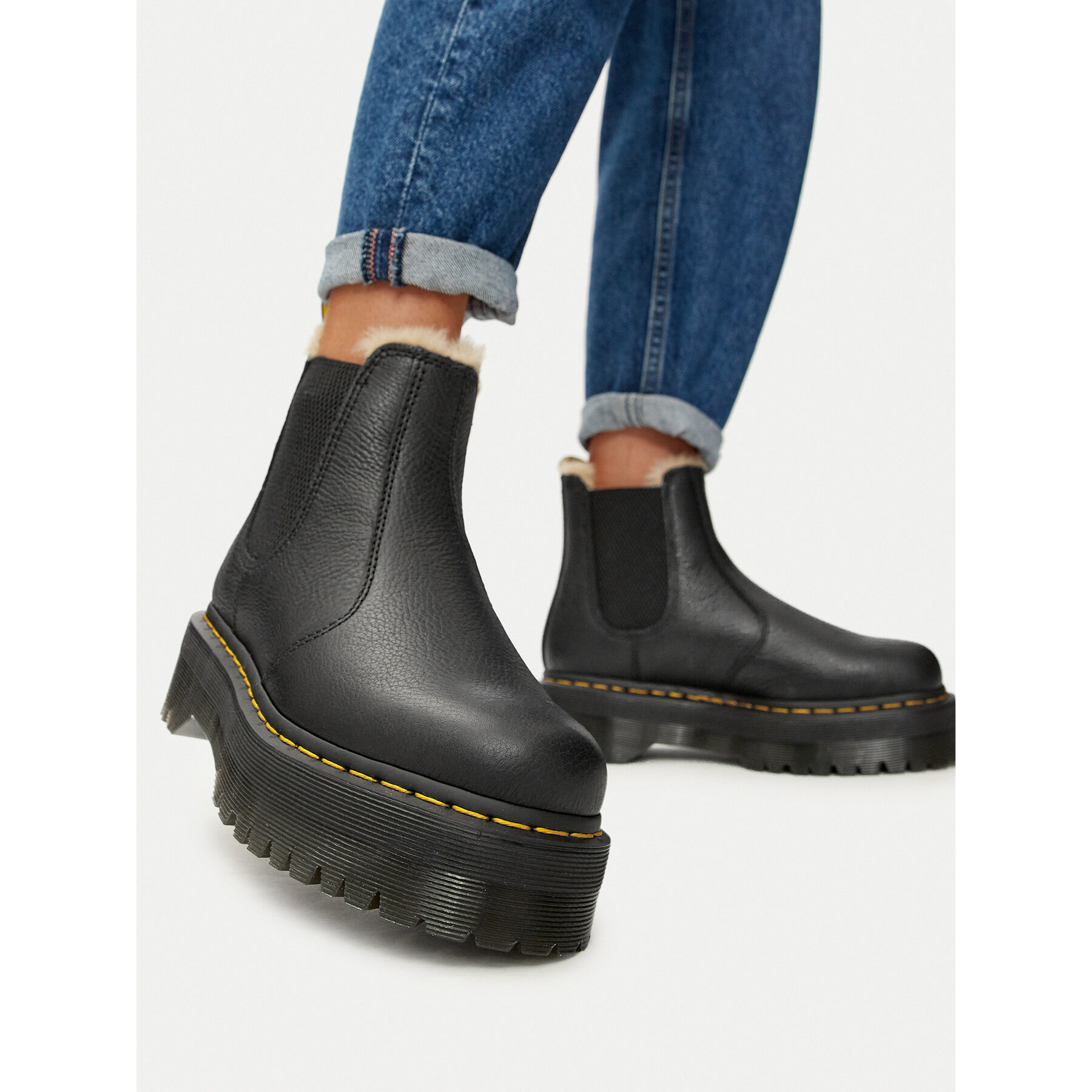 Боти тип челси Dr. Martens 2976 Quad Fl 25635001 Черен