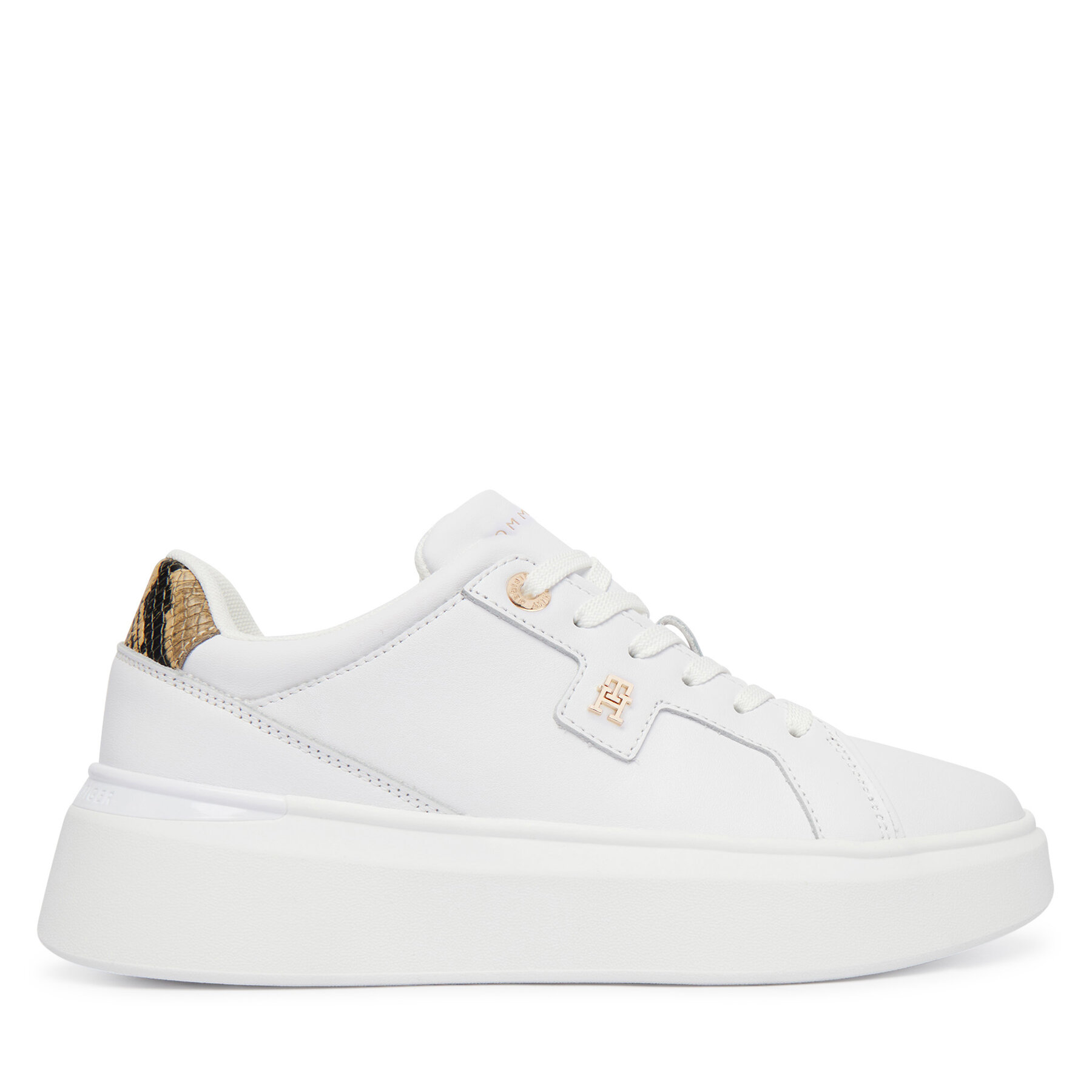 Sneakers Tommy Hilfiger Chic Platform Snake FW0FW09456 Alb