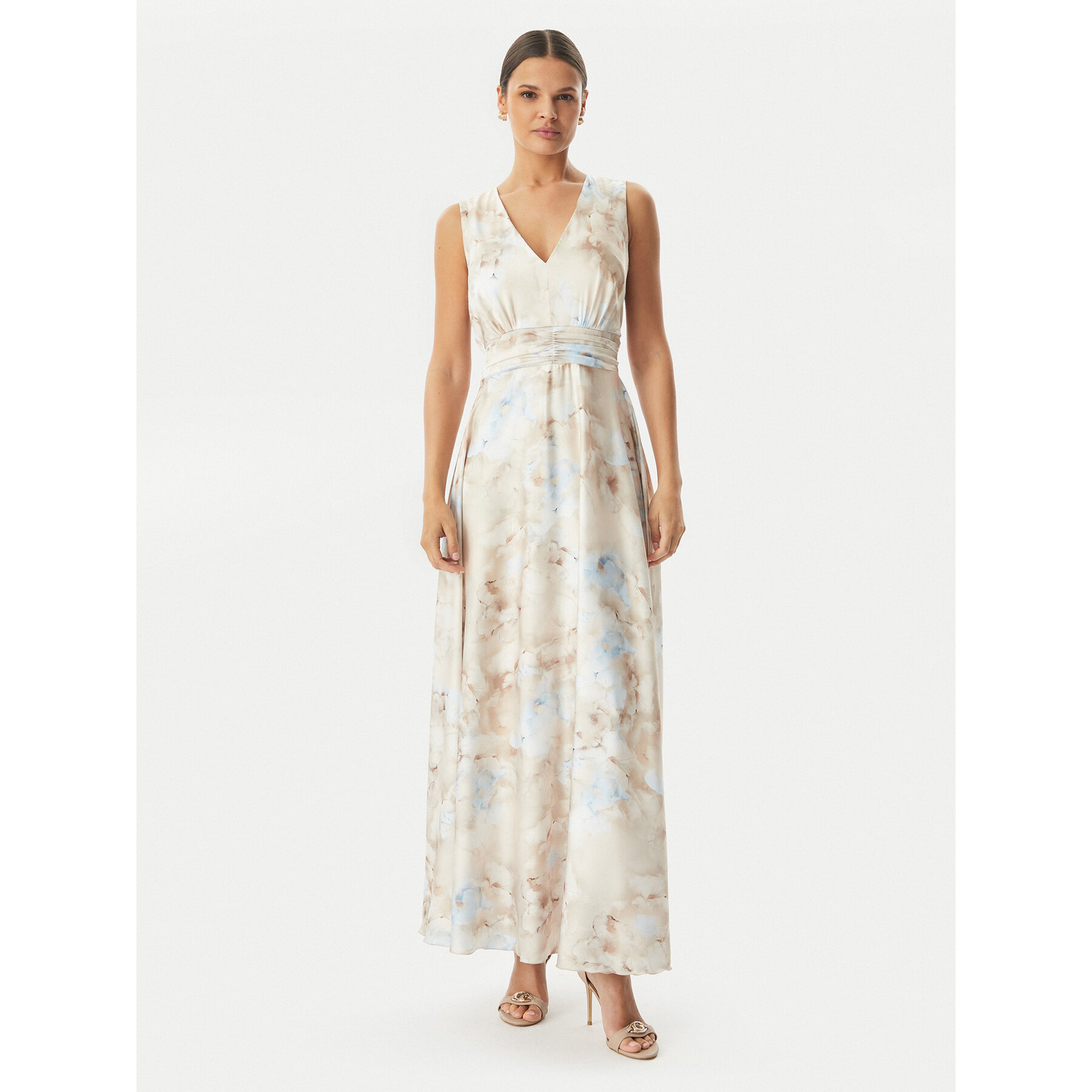 Rinascimento Abendkleid CFC0128025003 Hellbeige Regular Fit