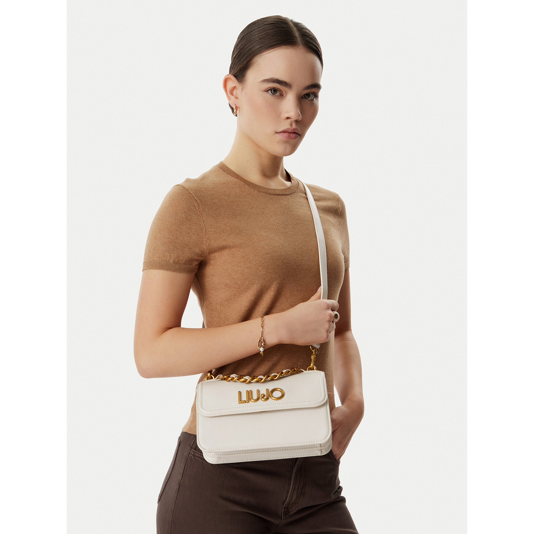 Geantă Liu Jo AA6121 E0958 Crem