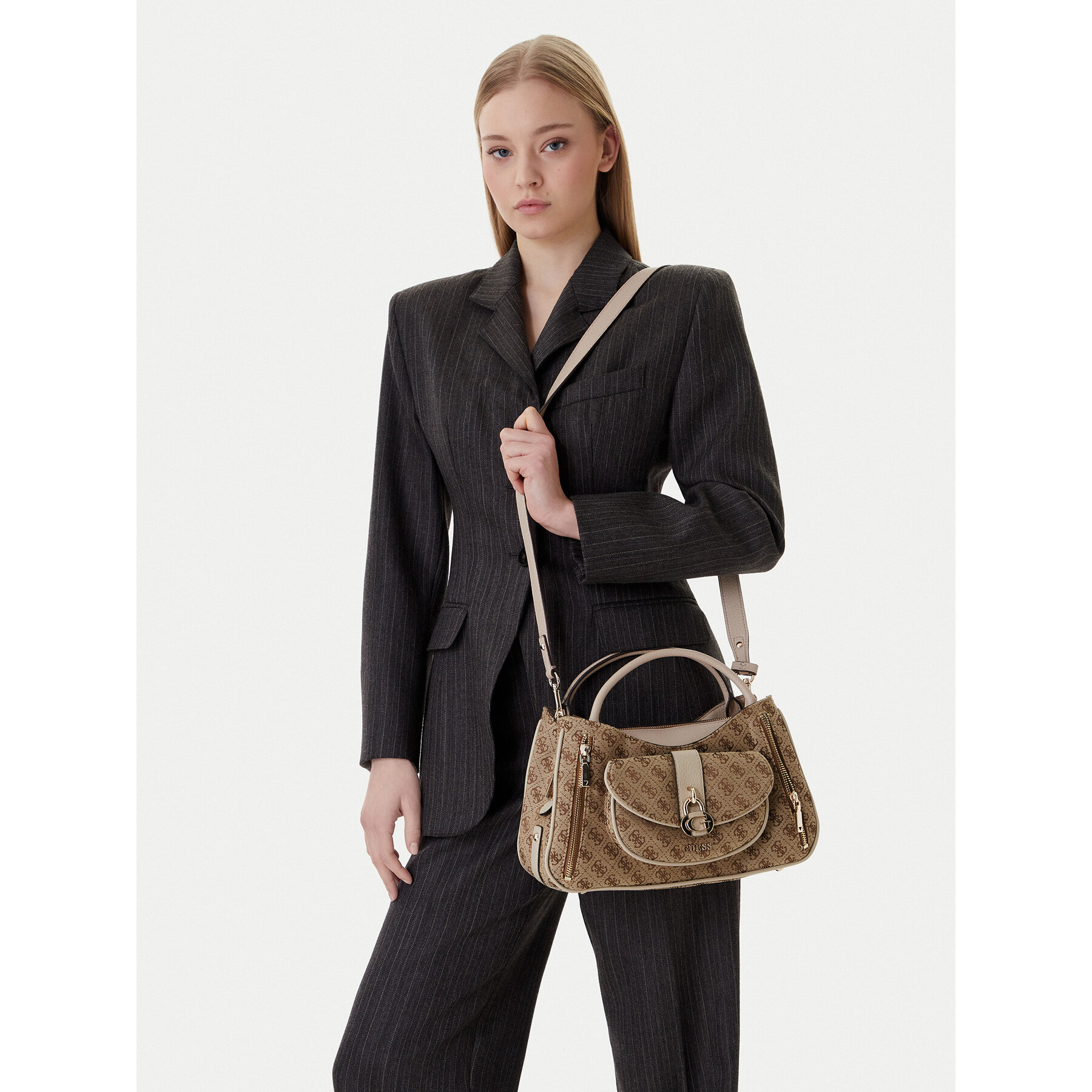 Geantă Guess Jessa HWJG83 62060 Bej