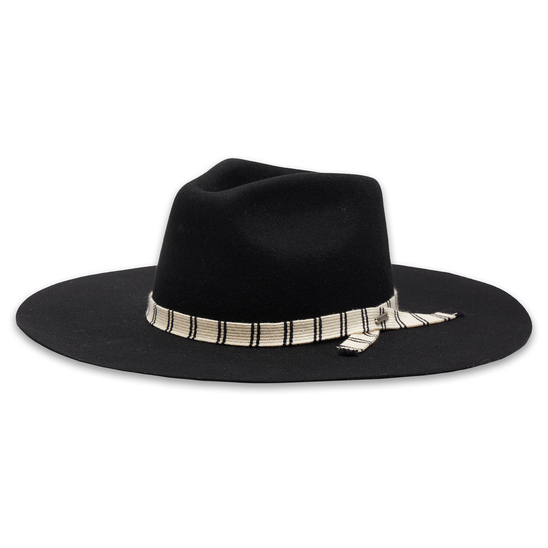 Pălărie Brixton Leigh Felt Fedora 11211 Black 11211 imagine super redus 2022