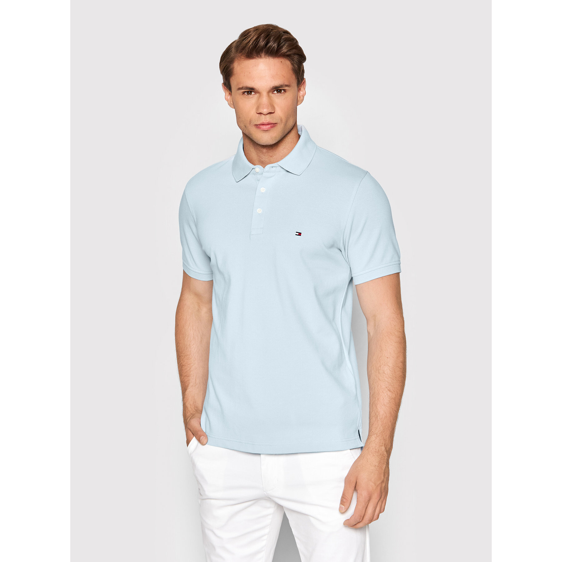 Tommy Hilfiger Pólóing MW0MW17771 Kék Slim Fit