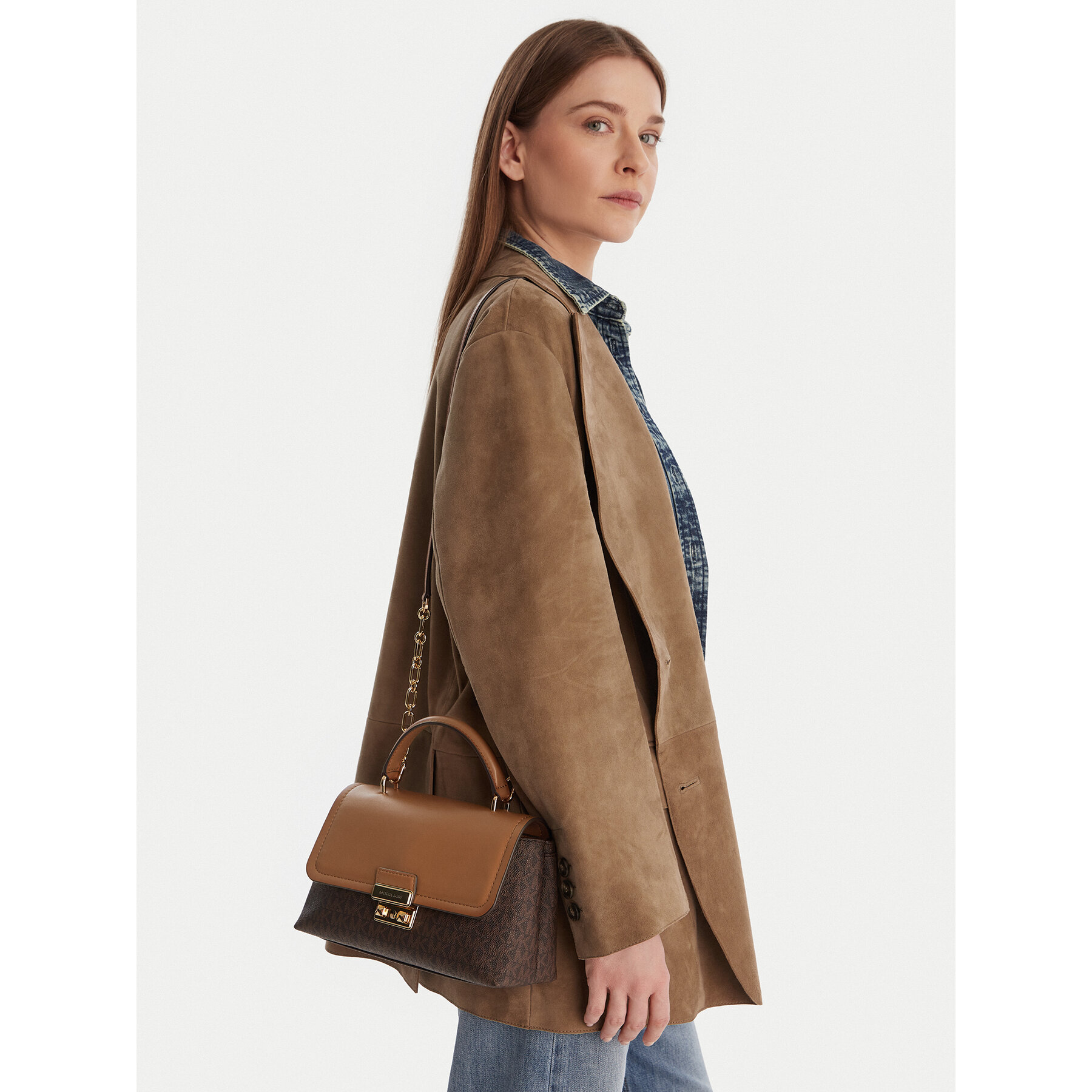 Torbica MICHAEL Michael Kors 30F5G2RS2B Smeđa