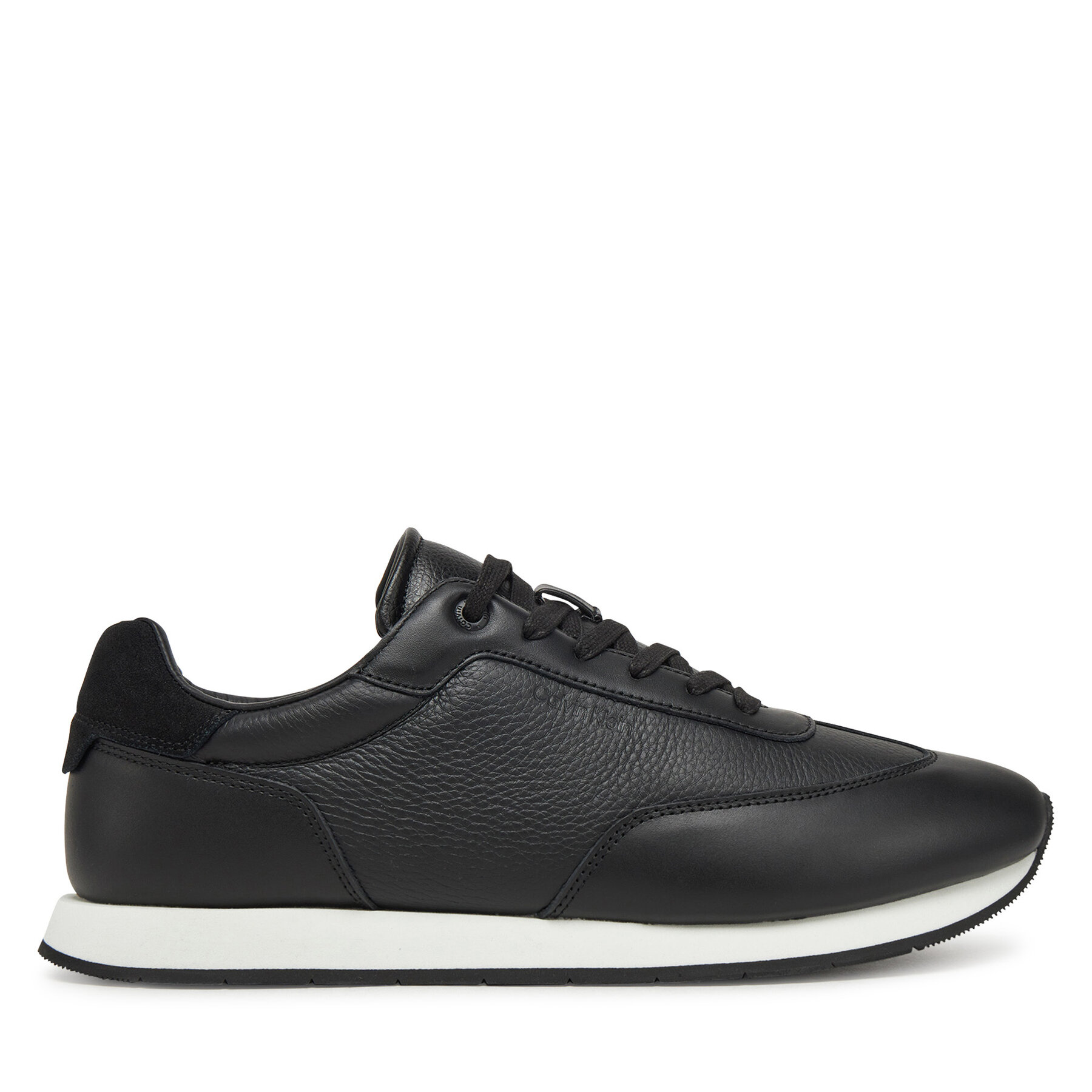 Sneakers Calvin Klein Low Top Lace Up Tmbl Lth HM0HM01804 Negru