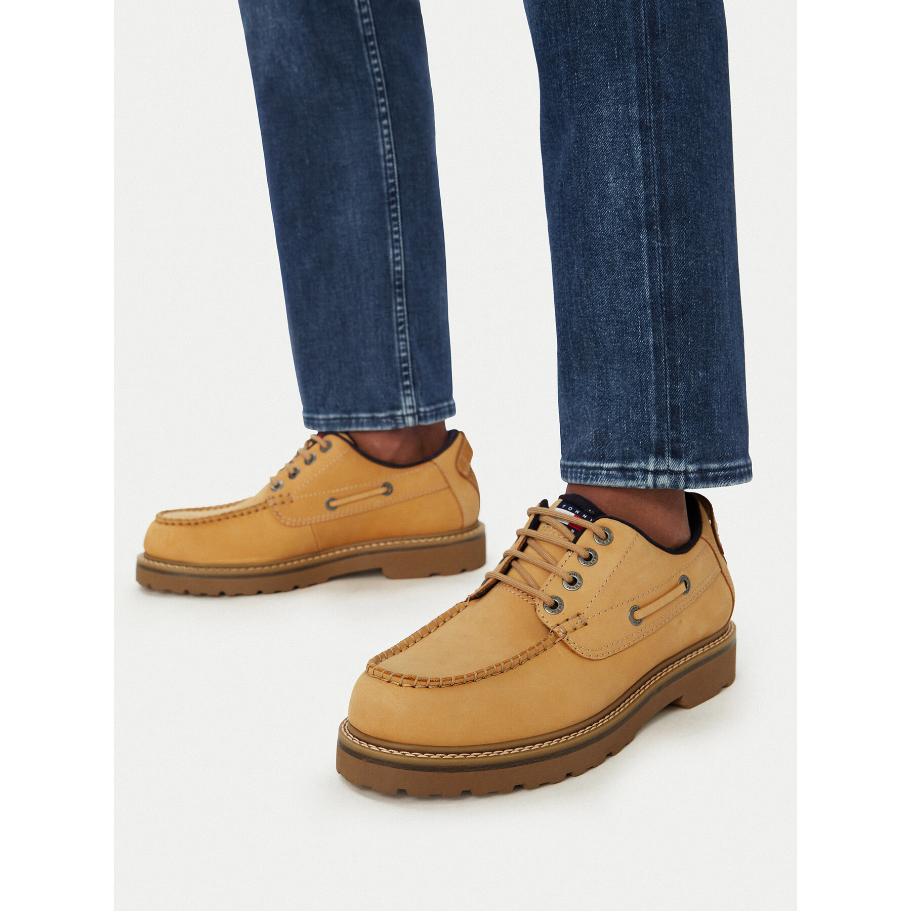 Poltopánky Tommy Jeans Archive '01 Boat Shoe EM0EM01703 Žltá