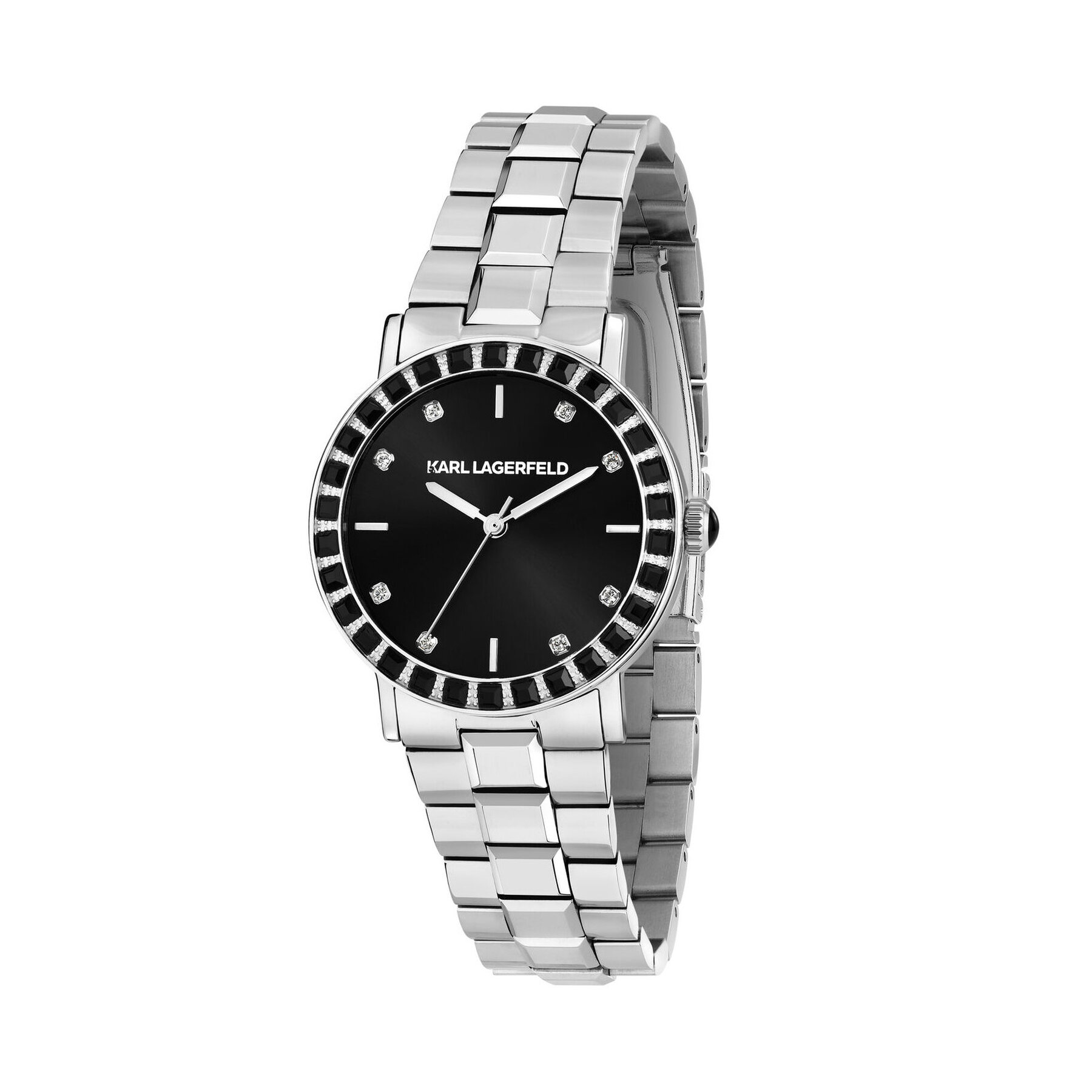 Hodinky KARL LAGERFELD R0553100510 Strieborná