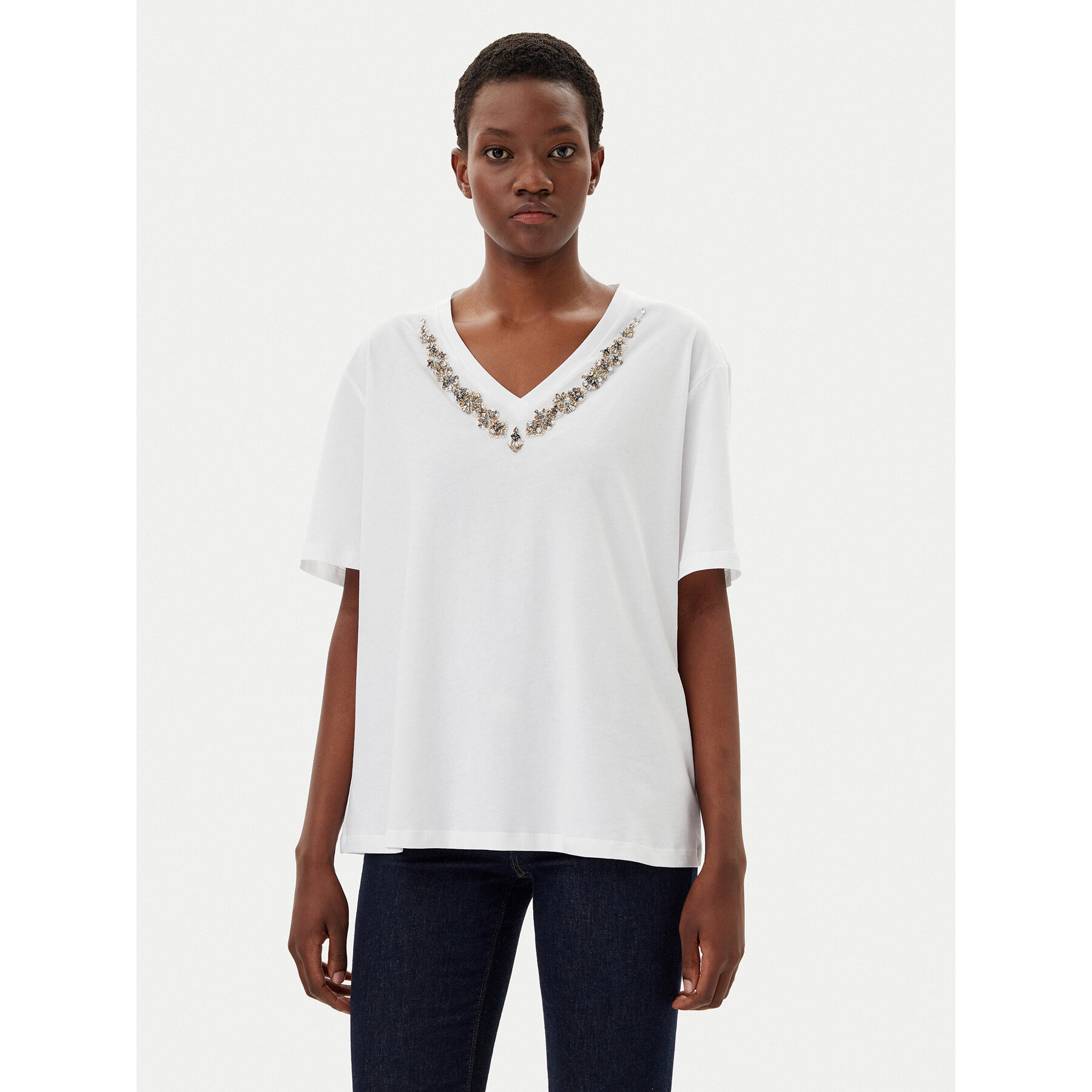 Liu Jo T-Shirt WA5146 JS923 Bianco Regular Fit