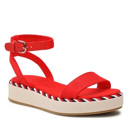 Tommy Hilfiger Szandál Tommy Hilfiger Rope Flatform FW0FW07019 Fireworks SNE
