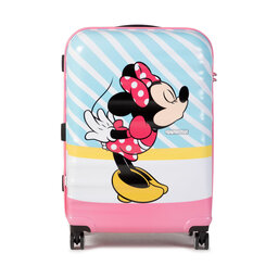 American Tourister Średnia Twarda Walizka American Tourister Waverbreaker Disney 85670-8623-1CNU Minnie Pink Kiss