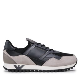 

Снікерcи Emporio Armani X4X616 XN632 S728 L.Grey/D.Gr/Navy/Tau, Чорний