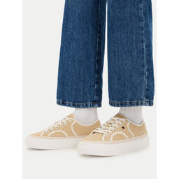 Tommy Hilfiger Sneakers aus Stoff Tommy Hilfiger Platform Vulc Piping FW0FW09394 Gelb