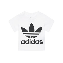 adidas adidas Футболка Trefoil DV2828 Білий Regular Fit