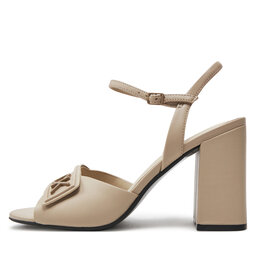 

Босоніжки Calvin Klein Heel Sandal 85 Relock Lth HW0HW01937 Stony Beige ACE, Écru
