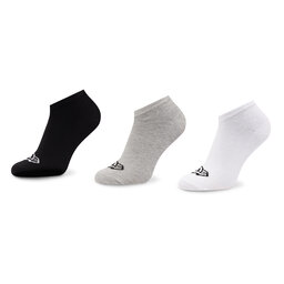 New Era 3 pares de calcetines cortos unisex New Era Flag Sneaker 13113639 Gra/Whi/Blk