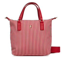 Tommy Hilfiger Torebka Tommy Hilfiger Poppy Summer Small Tote AW0AW17202 Czerwony