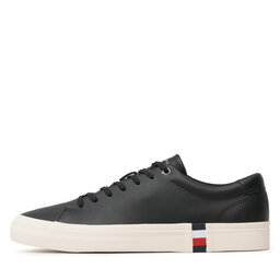 

Кросівки Tommy Hilfiger Corporate Leather Detal Vulc FM0FM04589 Black BDS, Чорний