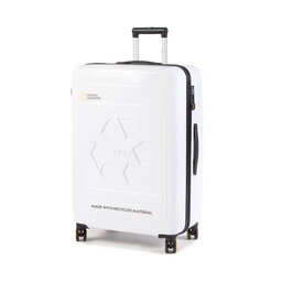 National Geographic Stor hård resväska National Geographic Large Trolley N205HA.71.01 White