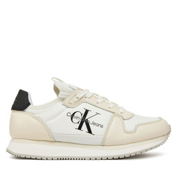 Calvin Klein Jeans Sneakers Calvin Klein Jeans Runner Sock Laceup Ml Lth YW0YW01616 Alb