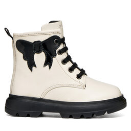 Geox Schnürschuhe Geox B Kiddartah Girl B665YA 08502 C1M9B S Creme
