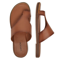 Lasocki Šlepetės per pirštą Lasocki LALITA WI23-LALITA-10 Ruda